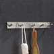 Качественная вешалка на 5 крючков из нержавеющей стали HHL 3077-5H (38cm) Серебристая - изображение 2