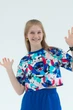 Костюм на літо для дівчинки з персонажем мультфільму Ліло і Стіч синій зріст 152 - зображення 6
