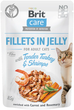Вологий корм для котів з індичкою та креветками в желе Brit Care Cat pouch 85 г - зображення 1