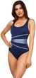 Купальник закритий для жінок Aqua Speed STELLA LADY 8657 Блакитний з чорним 40 (299-41-40) - зображення 3