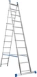 Драбина Меткас алюмінієва двосекційна 2.94/4.55 м 11 щаблів (2H602011) - зображення 1