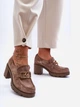 Loafersy damskie Lemar Harmell 38 Ciemnobeżowe - obraz 5