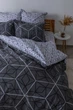 Комплект постельного белья ТЕП Полуторный 215x150 Quadro Star Grey (2-00881_25734) - изображение 4