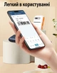 Портативный термопринтер UKRMARK DP26BL Bluetooth, синий, для печати этикеток и чеков - изображение 2