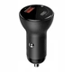 Автомобільний зарядний пристрій Baseus Digital Display PPS Dual Quick Charger Car Charger 45W With Mini Cable Type-C to Type-C 3A Black 1m (TZCCBX-C0G) - зображення 9