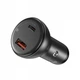 Автомобільний зарядний пристрій Baseus Digital Display PPS Dual Quick Charger Car Charger 45W With Mini Cable Type-C to Type-C 3A Black 1m (TZCCBX-C0G) - зображення 10