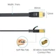 Патч-корд KINBETA Cat 7 Ethernet Cable, 3м Black - изображение 2