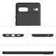 Силіконовий чохол для Google Pixel 8 (з мікрофіброю всередині) Чорний - зображення 3
