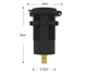 Адаптер врізний USB зарядка для ноутбука для ноутбука QC 3.0 + QC 4.0 PD Type-C 60W - зображення 3