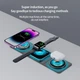Беспроводное зарядное док-станция‌ Qi 3in1 Foldable Magnetic Wireless Charger XYJ X8 Phone Apple Watch AirPods - изображение 7