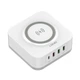 Беспроводная зарядка Ldnio AW004 с хабом (PD 32W, 3хUSB, 1Type-C, 220v, быстрая зарядка) - Белый - изображение 2
