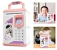 Детская электронная копилка сейф Smart Kids Robot с кодовым замком и сканером отпечатка пальца для бумажных денег и монет Розовый - зображення 4