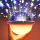 Светодиодный проектор звездного неба двухсторонний с ночником magic-ball UFO LED разноцветные режимы света на подставке USB - изображение 8