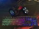 Комплект геймерский 4в1 "Киберпанк" игровая клавиатура и мышь Jedel CYBERPUNK 2077 9CP с RGB подсветкой + наушники, коврик для мыши - изображение 2