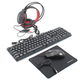 Комплект геймерский 4в1 "Киберпанк" игровая клавиатура и мышь Jedel CYBERPUNK 2077 9CP с RGB подсветкой + наушники, коврик для мыши - изображение 3