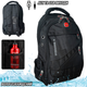 Рюкзак городской SwissGear-Black универсальный, для ноутбука, туристический с чехлом от дождя, разъем USB и для наушников Черный - изображение 1
