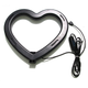 Кільцева лампа світлодіодна у формі серця M-Light Heart Led 26см з тримачем телефону, для селфі та блогерів, USB - зображення 5