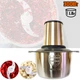 Електричний подрібнювач блискавка металевий UKC Food Kit Grinder стаціонарний з чашею 1.8л та подвійними лезами 300Вт - зображення 1