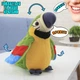 Интерактивная игрушка-повторюшка говорящий Попугай Parrot Talking с микрофоном и записывающим устройством, Green - изображение 1