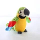 Интерактивная игрушка-повторюшка говорящий Попугай Parrot Talking с микрофоном и записывающим устройством, Green - изображение 4