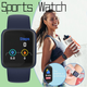 Смарт годинник Smart watch SWY68S розумний браслет з функціями фітнес трекера, вологозахистом, пульсометром та крокоміром Синій - зображення 3