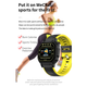 Смарт часы Smart watch B3-2 умный браслет с функциями пульсометра, звонки, сообщения, шагомер, влагозащищенный Желтый - изображение 5