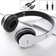 Бездротові навушники Bluetooth Wireless Headset MDR P47 Black Гарнітура для ПК, телефону з мікрофоном - microSD, FM White - зображення 7