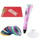3D ручка c LCD дисплеем AToys 3DPen Pink+набор для творчества + Эко пластик 249 метров - изображение 6