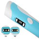 3D ручка c LCD дисплеем AToys 3DPen Blue+набор для творчества + Эко пластик 249 метров - изображение 7