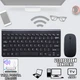 Комплект беспроводной клавиатура и мышь оптическая Combo Ultra 108S1 WM 30 для ПК, ноутбука, Smart TV на батарейках Черная - изображение 1