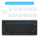 Комплект беспроводной клавиатура и мышь оптическая Combo Ultra 108S1 WM 30 для ПК, ноутбука, Smart TV на батарейках Черная - изображение 4