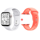 Смарт часы Smart Watch S6 Z32 PRO-44mm с двумя браслетами, голосовой вызов, фитнес трекер, измерение температуры тела White - изображение 3