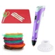 3D ручка c LCD дисплеем 3DPen Hot Draw 3 Violet+Досточка+Ножницы+Комплект эко пластика для рисования 49 метров - изображение 13