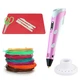 3D ручка з LCD дисплеєм 3DPen Hot Draw 3 Pink+Дощечка+Ножиці+Комплект еко пластику для малювання 49 метрів - зображення 11