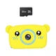 Детский цифровой фотоаппарат Smart Kids KM-89 Цифровая камера Мишка Teddy с играми и рамками, Full HD, 12 МП Желтый + Карта памяти 32 ГБ - изображение 6