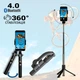 Стедікам Gimbal 40GS Стабілізатор для телефону-Монопод-тринога з Bluetooth підключенням і пультом Чорний - зображення 1