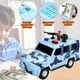 Детский копилка с кодовым замком и отпечатком пальца в виде военной машины Piggy Bank Military Cash Car Синий - изображение 1