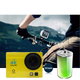 Экшн камера с аквабоксом для подводного плавания и набором креплений Action Camera QH30 Желтая+пульт - изображение 12