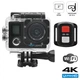 Экшн камера с аквабоксом и набором креплений Action Camera A100 WiFi 4K два экранама Черная + пульт - изображение 1