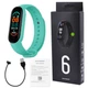 Фітнес браслет спортивний смарт трекер UWatch Smart Band 6 спортивний годинник для тренувань з пульсометром та тонометром Green - зображення 5