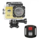 Экшн камера с аквабоксом для подводной съемки и креплениями Action Camera FR600 Wi-Fi Full HD + пульт ДУ Жёлтая - изображение 3