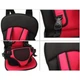 Портативное бескаркасное детское автокресло Child Seats Универсальное удобное авто кресло ребенку в машину до 25 кг Красный - изображение 5