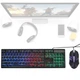 Набор геймерский Клавиатура компьютерная проводная HK-6300TZ Big с LED RGB подсветкой + мышка - изображение 1