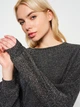 Джемпер женский H&M Divided 0902430 S Серебристый с черным (7000000000763) - изображение 4