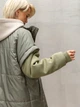 Жилет жіночий теплий пуховий подовжений на блискавці з поясом Seventeen 2XL-3XL Оливковий 2088-1.5473 - зображення 6