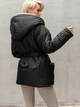 Пуховик двухсторонний зимний женский Seventeen 2091.5464 L-XL Черный с бежевым (Sev2000000183442) - изображение 11