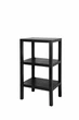 Стеллаж этажерка на 3 полки, M&T Displays, пластик, 38х29х74 см, черный - изображение 3