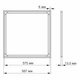 LED панель ART VIDEX 40W 5000K VL-PA405W - зображення 4