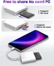 Перехідник для Apple Lightning на SD TF Card Reader для читання карток пам'яті для iPhone iPad White - зображення 6