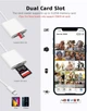 Перехідник для Apple Lightning на SD TF Card Reader для читання карток пам'яті для iPhone iPad White - зображення 7